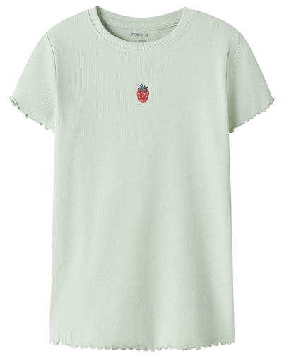 Name It - NKFVivemma T-Shirt - Pale Aqua/ Strawberry